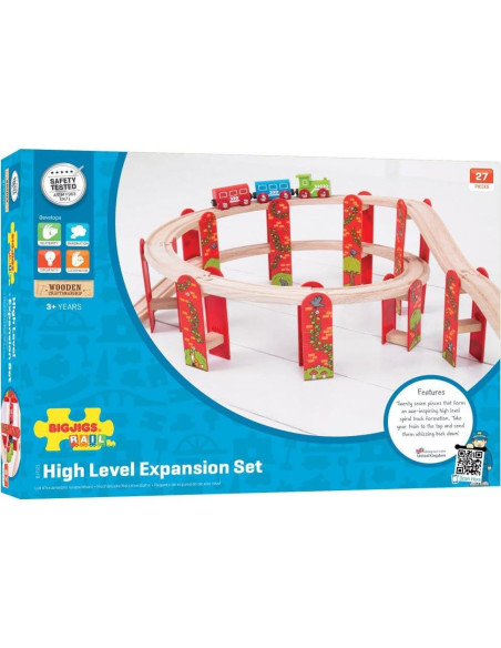 Pista de Tren de Madera Bigjigs Rail - Expansión 27 Piezas Pista de Tren de Madera Bigjigs Rail - Expansión 27 Piezas