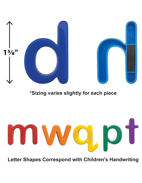 Letras Magnéticas Minúsculas Recursos Creados por el Maestro - 48 Piezas Letras Magnéticas Minúsculas Recursos Creados por el Maestro - 48 Piezas