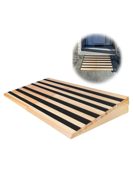 Rampa de Umbral de Madera Yeezoo 90 cm x 10.2 cm 362.9 kg Rampa de Umbral de Madera Yeezoo 90 cm x 10.2 cm 362.9 kg