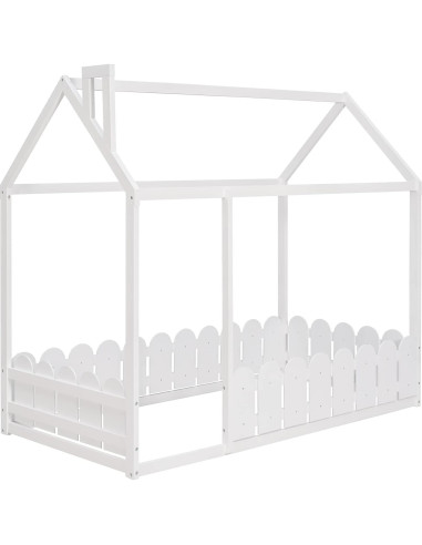Cama Montessori Individual Bellemave con Barandilla y Techo