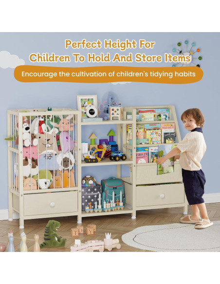 Estantería Montessori Beige Creso hom para Niños 3 Niveles Estantería Montessori Beige Creso hom para Niños 3 Niveles