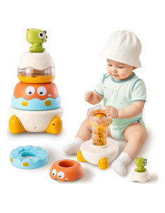 Juguete Educativo Anillos Apilables Dinosaurio Niwoed 6+ Meses