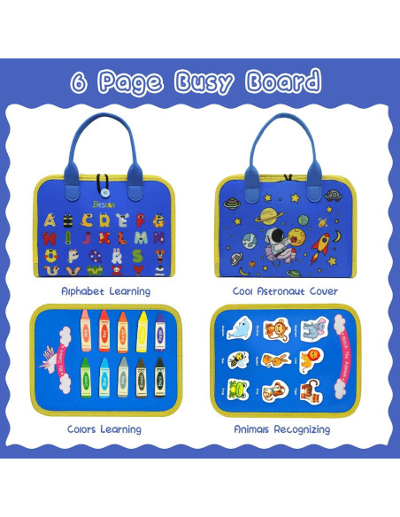 Libro Ocupado Montessori BESFAN para Niños 1-3 Años - Juguete Educativo Libro Ocupado Montessori BESFAN para Niños 1-3 Años - Juguete Educativo