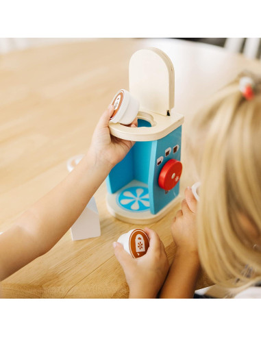 Set de Cafetera de Madera Melissa & Doug 11 Piezas Juego Infantil