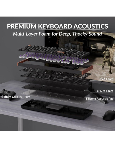 Teclado Inalámbrico Keychron K10 HE con Interruptores Magnéticos