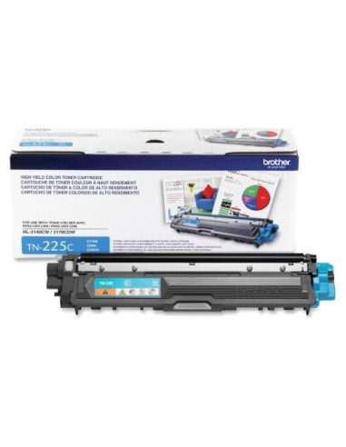 Cartucho de tóner cian Brother TN225C para impresoras láser