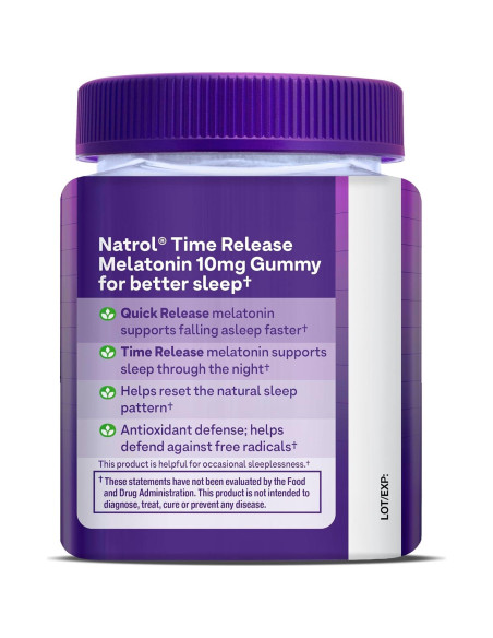 Gominolas de Melatonina Natrol 10 mg Sabor Fresa 35 Unidades Gominolas de Melatonina Natrol 10 mg Sabor Fresa 35 Unidades