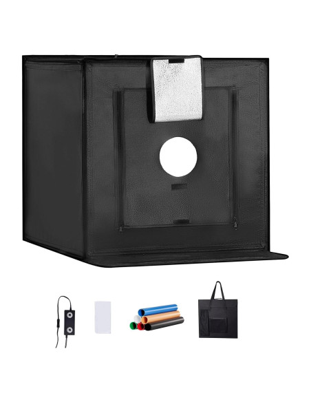 Caja de Luz Fotográfica Happybuy 50x50cm 160 LED 3000-5600K Caja de Luz Fotográfica Happybuy 50x50cm 160 LED 3000-5600K