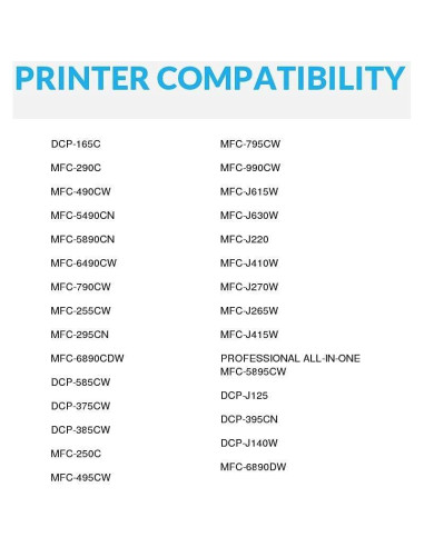 Cartucho de Tinta Negro Compatible SPEEDYINKS LC61BK para Brother