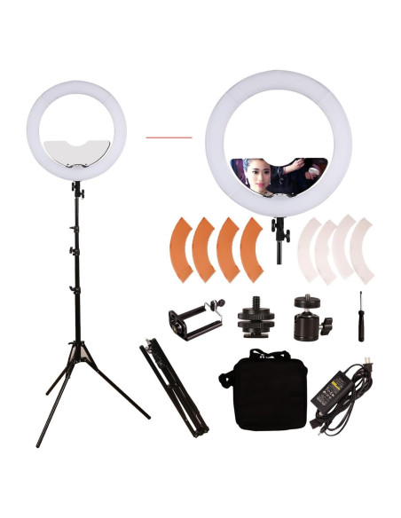 Anillo de Luz LED 18" 65W GSKAIWEN con Soporte y Bolsa Anillo de Luz LED 18" 65W GSKAIWEN con Soporte y Bolsa