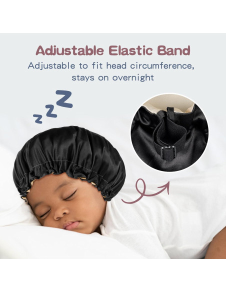 Bonete de Satén Fittia para Bebé 6-36 Meses Ajustable Bonete de Satén Fittia para Bebé 6-36 Meses Ajustable
