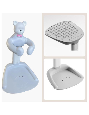 Soporte de Ducha para Bebé Ajustable Oso Gris 6-36 Meses