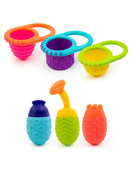 Conjunto de Tazas Flexibles Sassy y EZ Squeezies 6 piezas Conjunto de Tazas Flexibles Sassy y EZ Squeezies 6 piezas