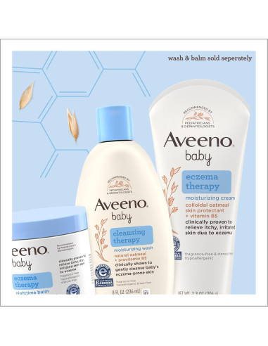 Crema Hidratante para Eczema Aveeno Baby 207 g Avena Coloidal