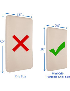 Protector de Colchón Impermeable American Baby Cuna Mini 61x96 cm 2