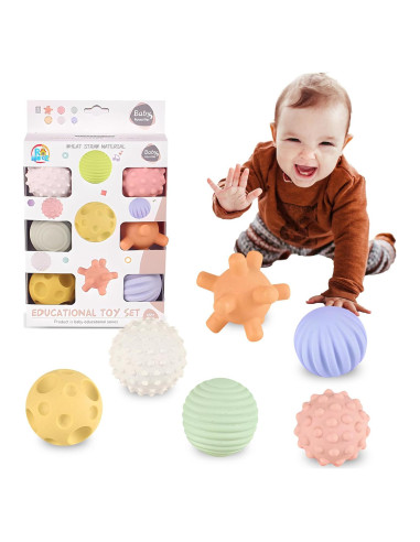 Bolas Sensoriales para Bebés ROHSCE - Juguetes Texturizados 6-12 Meses