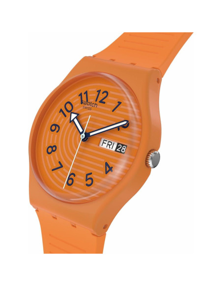 Reloj Unisex Swatch Gent Biosourced Naranja 34mm Cuarzo Reloj Unisex Swatch Gent Biosourced Naranja 34mm Cuarzo