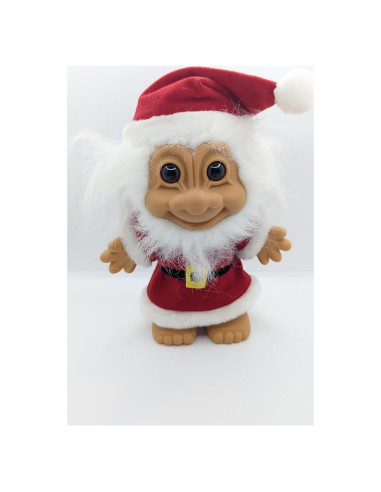 Muñeca Troll Russ Navidad Santa Claus Vintage 20 cm