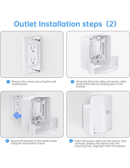 Soporte de Pared EDUP para eero Pro 7 Mesh Wi-Fi 7 - 2 Paquete Soporte de Pared EDUP para eero Pro 7 Mesh Wi-Fi 7 - 2 Paquete