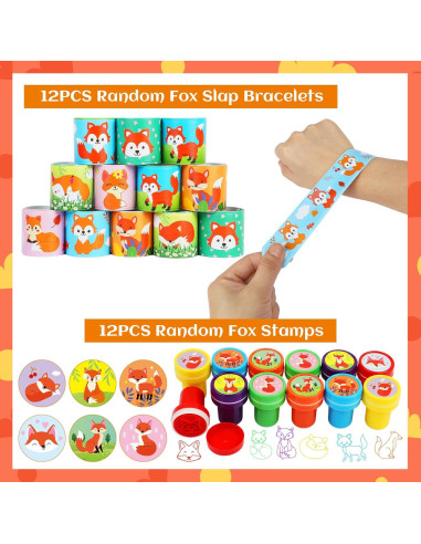 Suministros para Fiesta de Cumpleaños Zorros 132PCS CasBurr