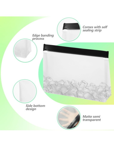 10 Bolsas Reutilizables HOFURME para Hielo y Alimentos 0.95L