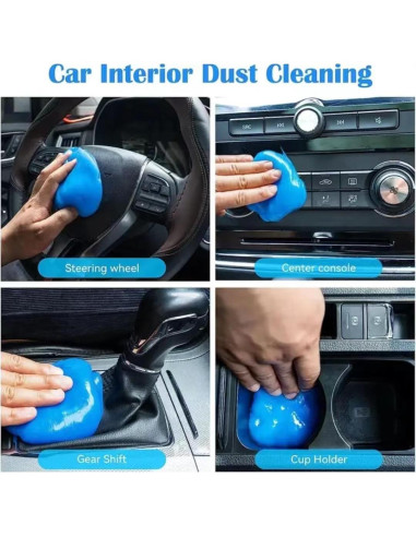 Gel de Limpieza Universal Genérico 160g para Automóviles y Hogar