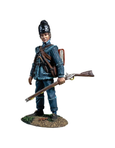 Figura de Metal W. Britain Regimiento Rifle Pennsylvania 1776