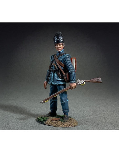 Figura de Metal W. Britain Regimiento Rifle Pennsylvania 1776
