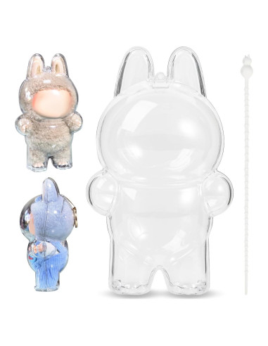Funda Protectora LABUBU Acrílico Transparente 18x10x12cm