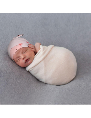 Gorro Beanie para Bebé XZDLYY Cerdito Volador 0-6 Meses Negro