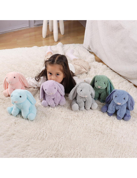 Conejo de Peluche Azul Marino Apricot Lamb 20 cm Suave Conejo de Peluche Azul Marino Apricot Lamb 20 cm Suave