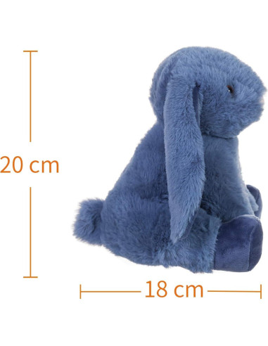 Conejo de Peluche Azul Marino Apricot Lamb 20 cm Suave
