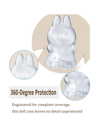 Estuche Protector para Muñeca LABUBU 17cm Acrílico