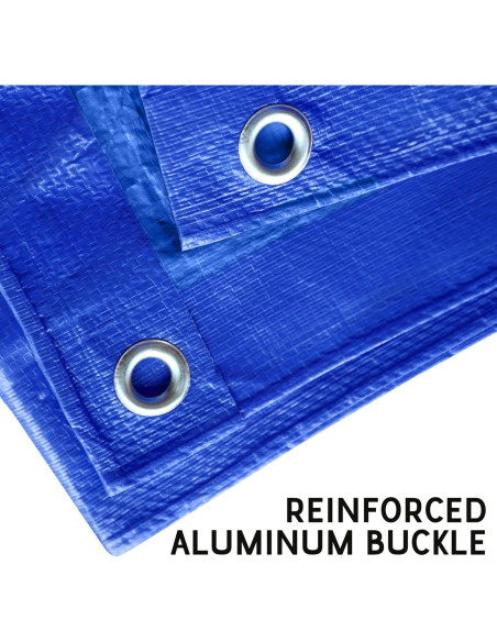Lona Impermeable STARPYNG 7 Mil Azul 1.83x2.44m Reforzada Lona Impermeable STARPYNG 7 Mil Azul 1.83x2.44m Reforzada