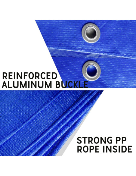 Lona Impermeable STARPYNG 7 Mil Azul 1.83x2.44m Reforzada Lona Impermeable STARPYNG 7 Mil Azul 1.83x2.44m Reforzada