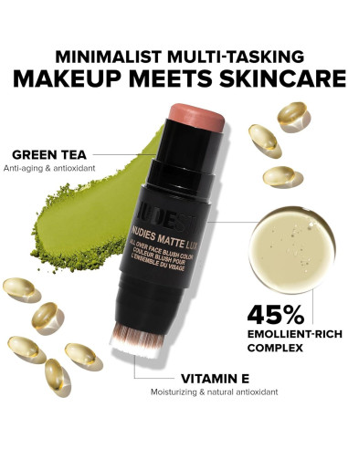 Barra de Rubor Mate Nudestix Nudies Matte Lux 3-en-1 7.1g