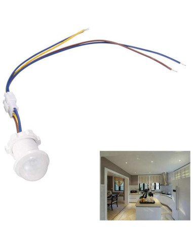 Sensor de Movimiento Gigicloud 85-265V Infrarrojo 4-6m