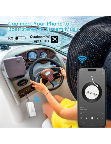 Receptor y Transmisor Bluetooth 5.3 OiDiPi AptX Baja Latencia