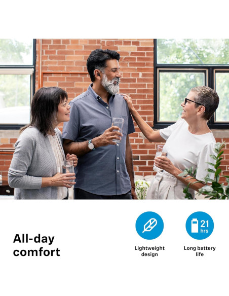 Ayuda Auditiva Sennheiser All-Day Clear Slim - Bluetooth, RIC, Gris Ayuda Auditiva Sennheiser All-Day Clear Slim - Bluetooth, RIC, Gris