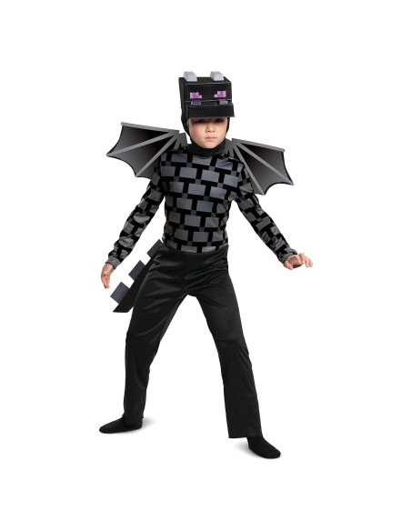 Disfraz Dragón Ender Minecraft Disfraz para Niños 10-12 Años Disfraz Dragón Ender Minecraft Disfraz para Niños 10-12 Años