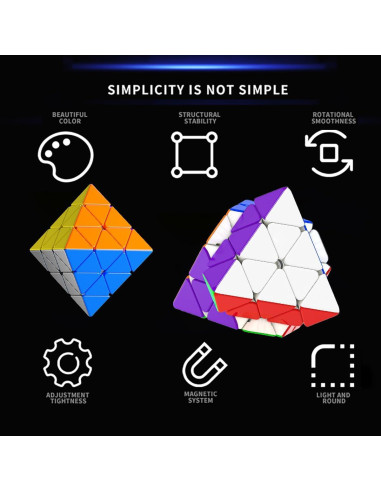 Cubo Octaédrico de Velocidad AMAZA 5.6 cm Juguete de Puzzle
