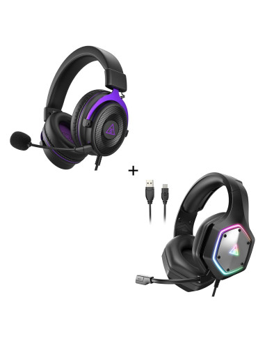 Auriculares de Juego EKSA E900 y E1000 V2 con Conector 3.5mm, USB y Tipo C