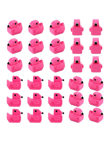 30 Mini Patos Flamingo de Resina para Decoración DIY