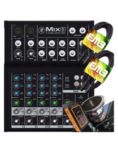 Mezclador Analógico Mackie Mix8 Compacto 8 Canales + Cable XLR