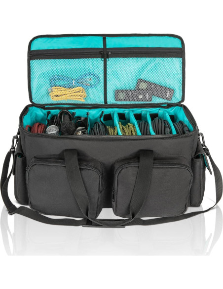 Bolsa de Cables DJ Saviour Azul - Acolchada y Ajustable Bolsa de Cables DJ Saviour Azul - Acolchada y Ajustable