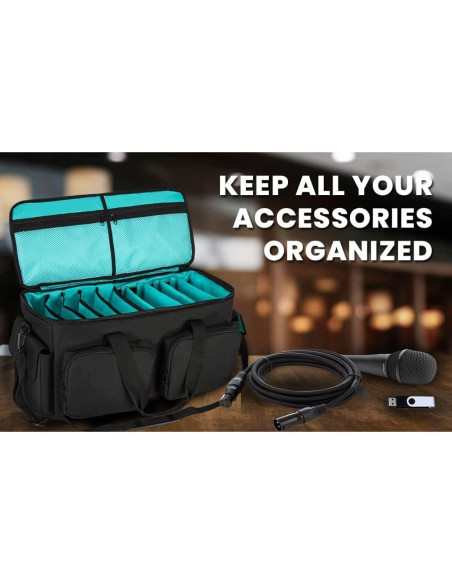 Bolsa de Cables DJ Saviour Azul - Acolchada y Ajustable Bolsa de Cables DJ Saviour Azul - Acolchada y Ajustable