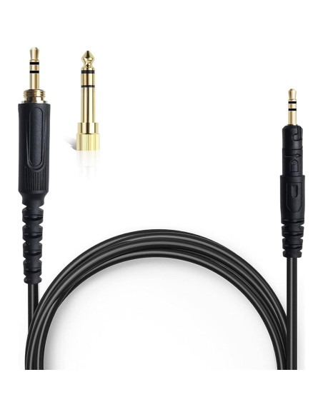 Cable de Reemplazo Zosvoses ATH-M50x 1.52m con Adaptador 6.35mm Cable de Reemplazo Zosvoses ATH-M50x 1.52m con Adaptador 6.35mm