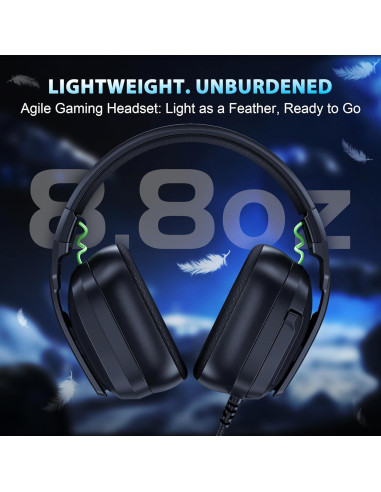 Auriculares Gaming HW11 Dongguan con Micrófono y Cancelación de Ruido