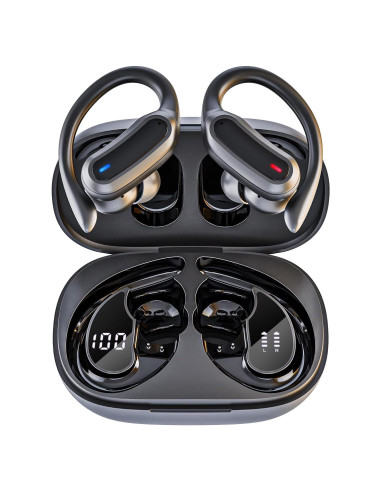 Auriculares Inalámbricos TRAUSI i27 Bluetooth 5.4 IPX7 Negro