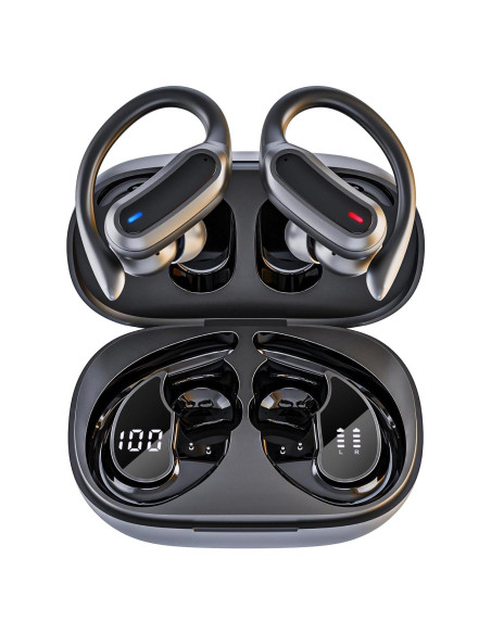 Auriculares Inalámbricos TRAUSI i27 Bluetooth 5.4 IPX7 Negro Auriculares Inalámbricos TRAUSI i27 Bluetooth 5.4 IPX7 Negro